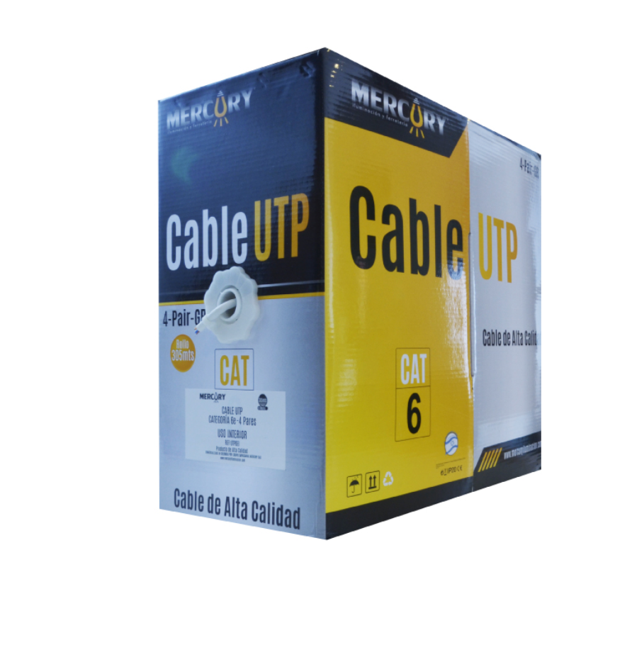 CABLE UTP CAT 6  INTERIOR ROLLO *305M